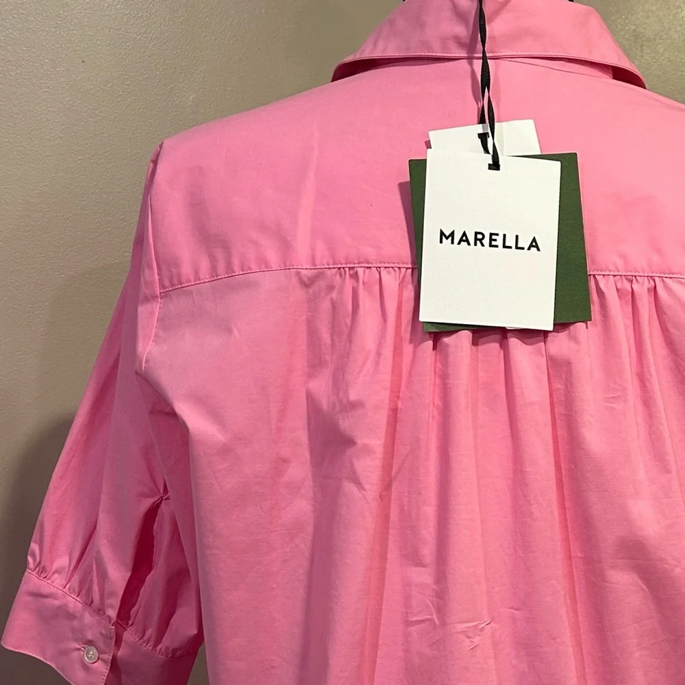 MARELLA Ebert Cotton Poplin 
Collared Shirt Dress - Picture 10 of 12